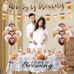 Coffee themed cake toppers for baby shower