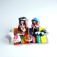 Joseph figurine from Tiny Peruvian Nativity Scene Peru