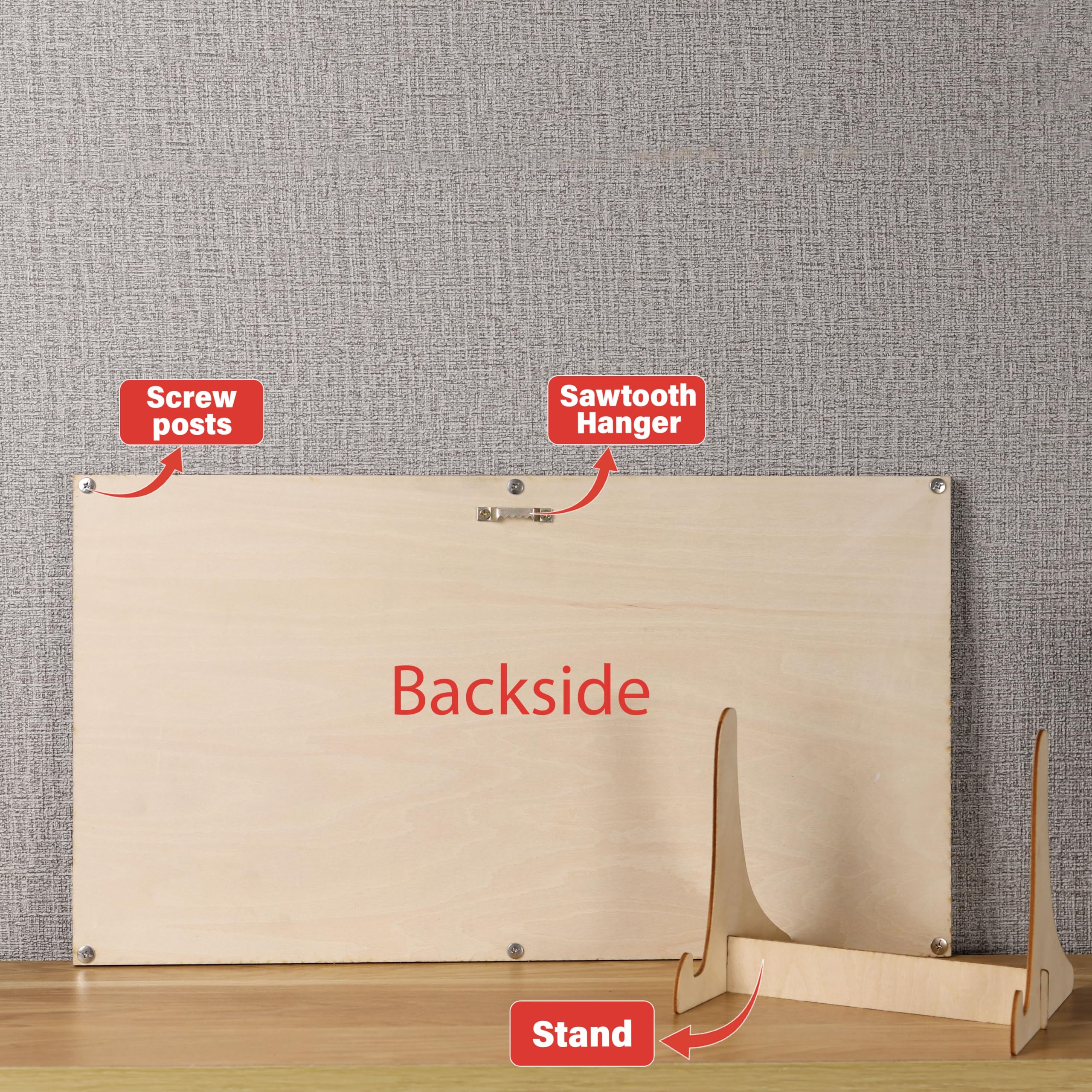 Flat base enables tabletop display
