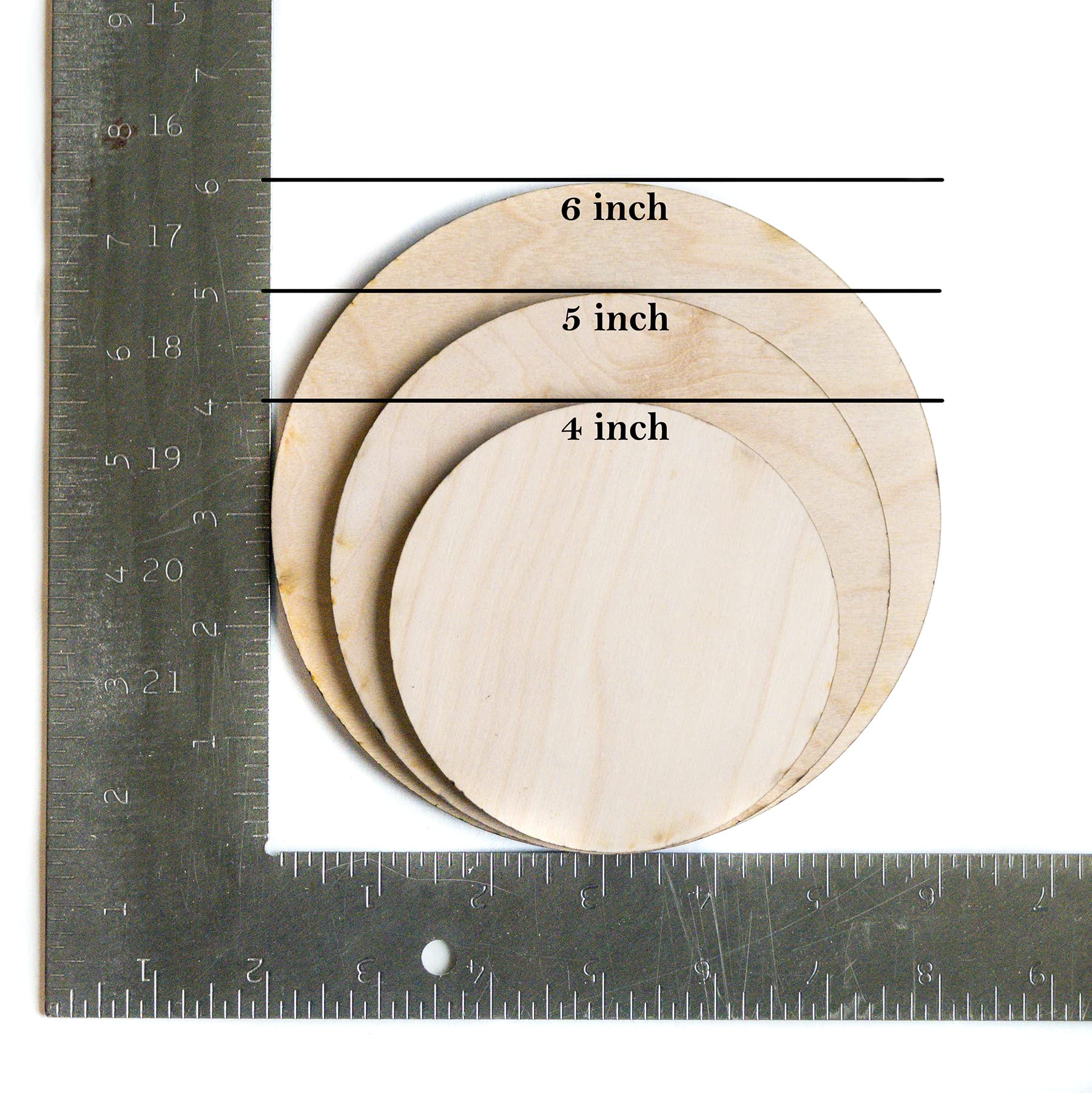 Back side of newborn announcement sign with birth stat lines on birch plywood