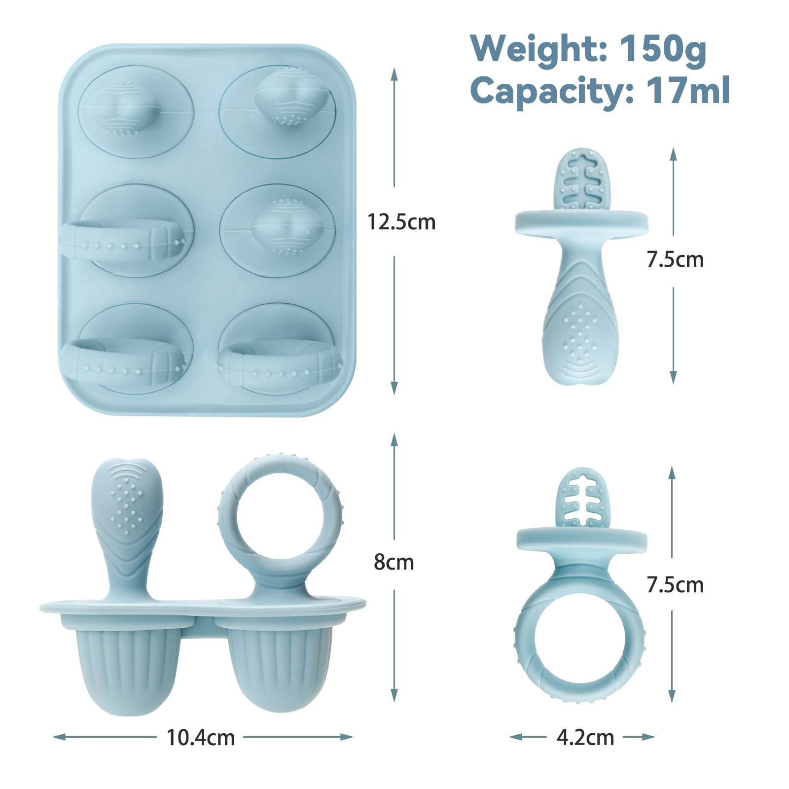 BPA-free silicone popsicle molds for babies with sticks
