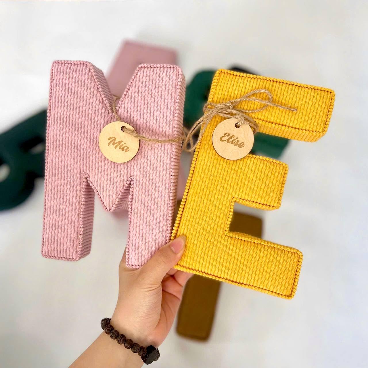 Wall hangings letter set for kids room