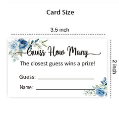 Baby shower game cards KONKAVA 3.5 x 2 inches