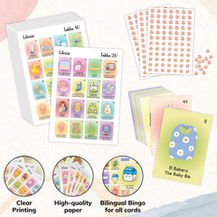 chips included for baby shower loteria game