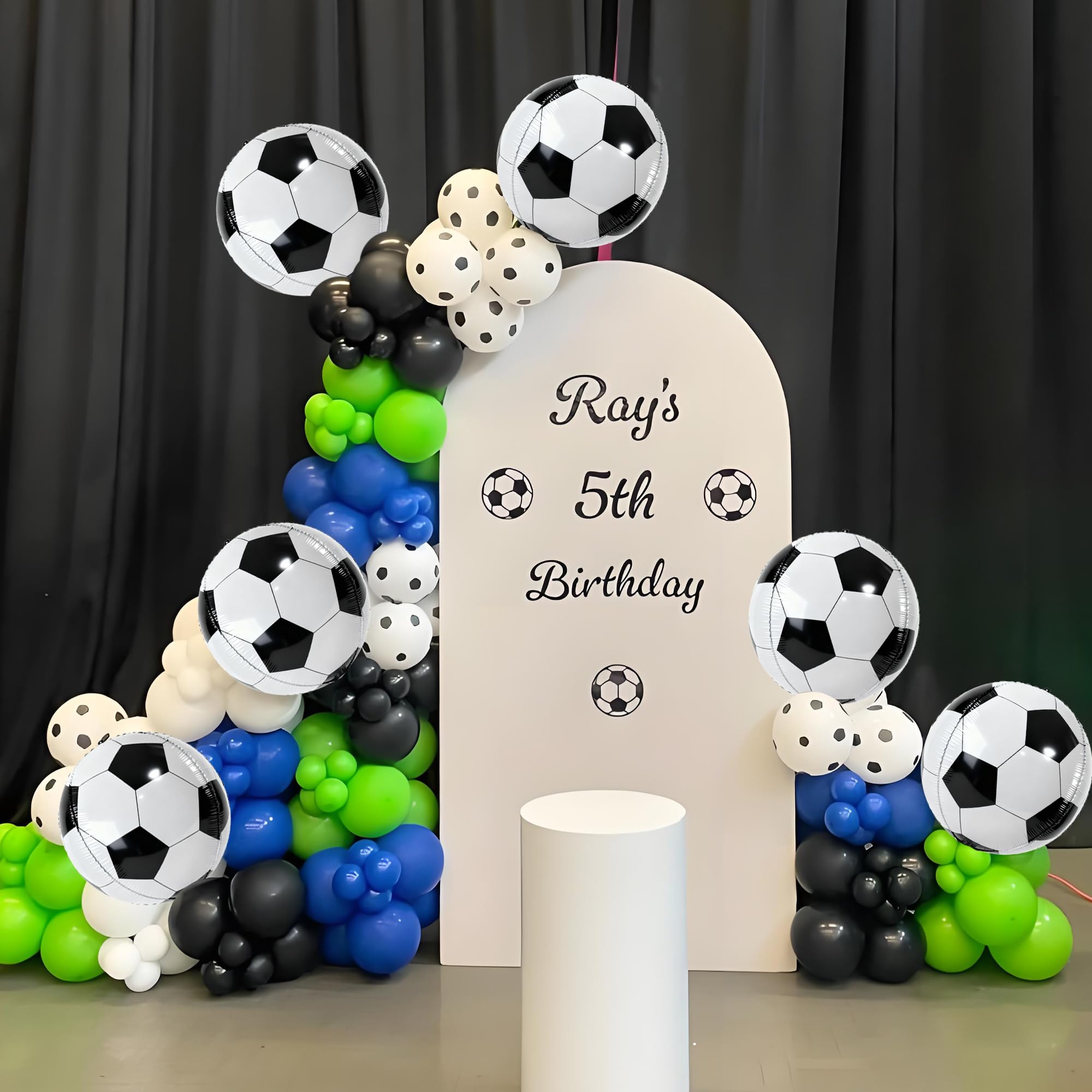 Soccer balloons for baby shower party decor