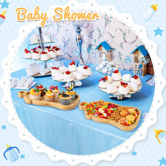 14.96 x 7.87 inch wooden tray for baby shower