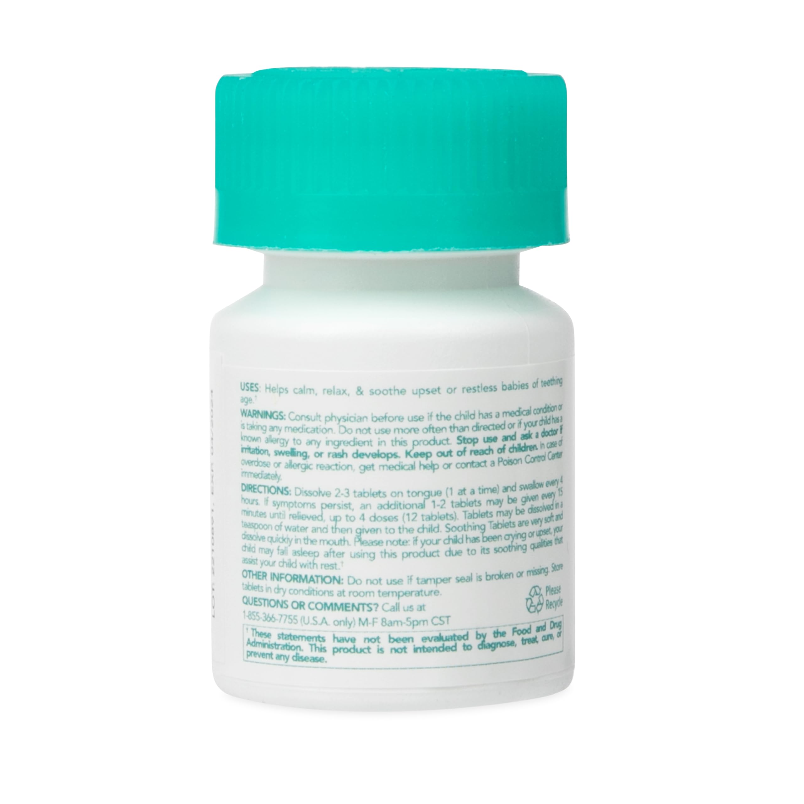 Dr Talbot's baby teething Chamomile tablets on shelf