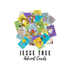 Advent Card Kit with 24 cards 6 ft twine and 24 clothespins