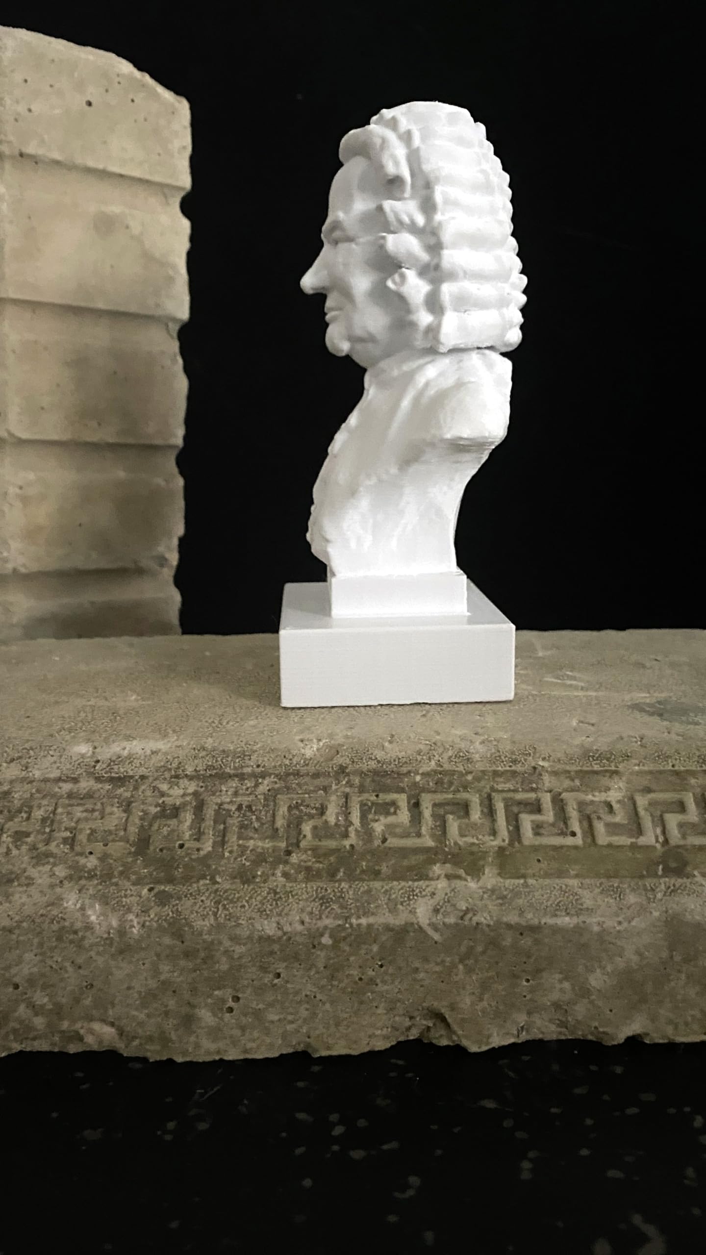 Bach bust made from PLA material 6 inch tall