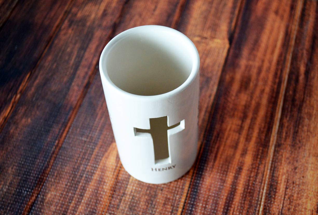 Votive glows from inside when a candle is lit
