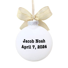 Back view showing name or date personalization option