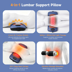Back relief 4in1 therapy features red and near infrared light