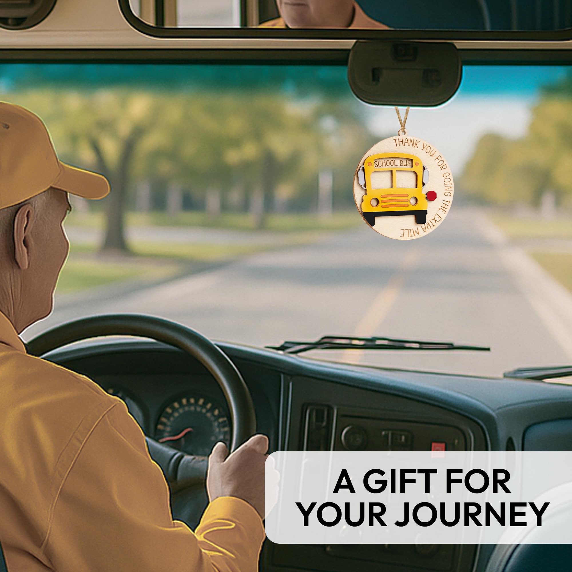 Back to School Decorations Bus Driver Ornament