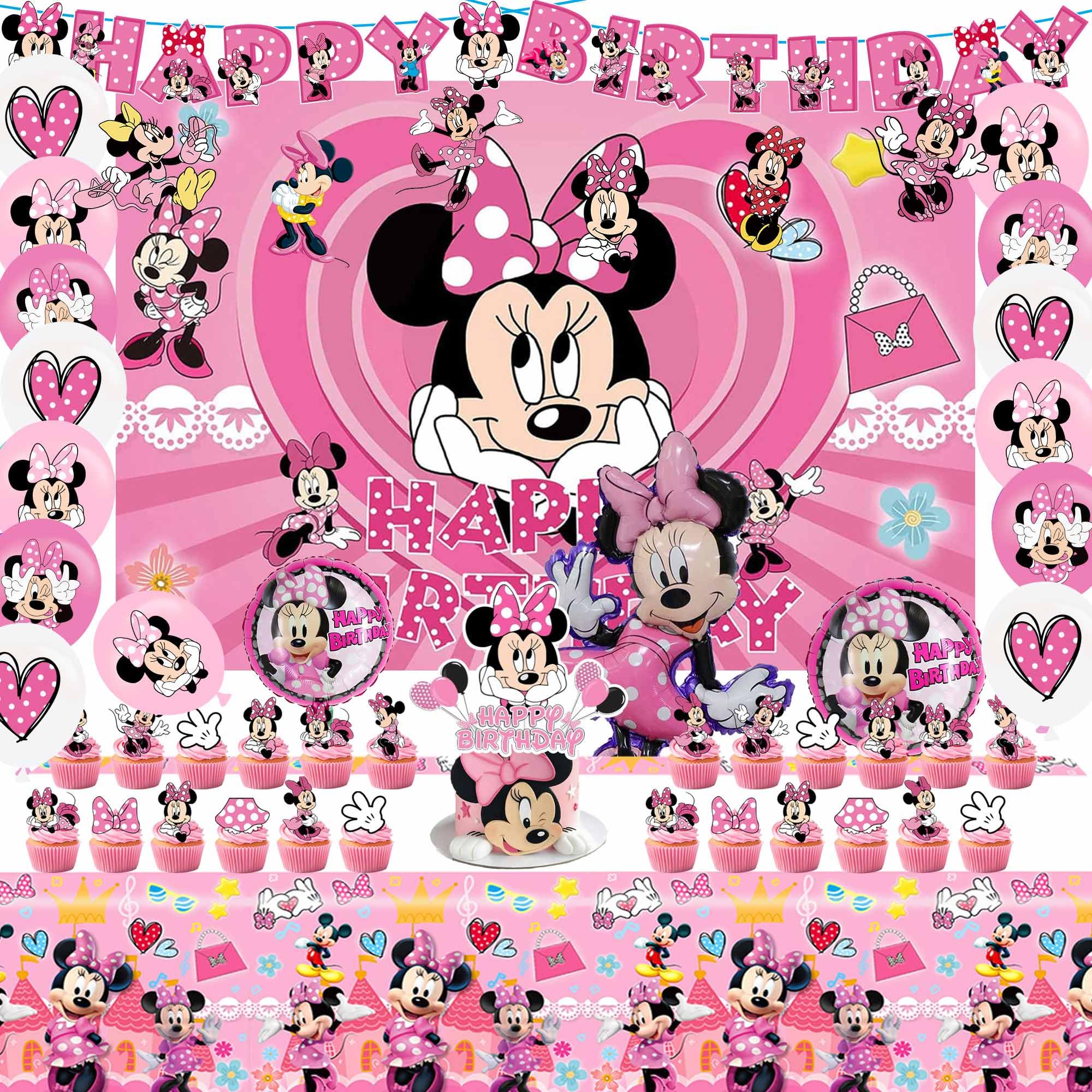 Tablecloth banner and party plates in the kit