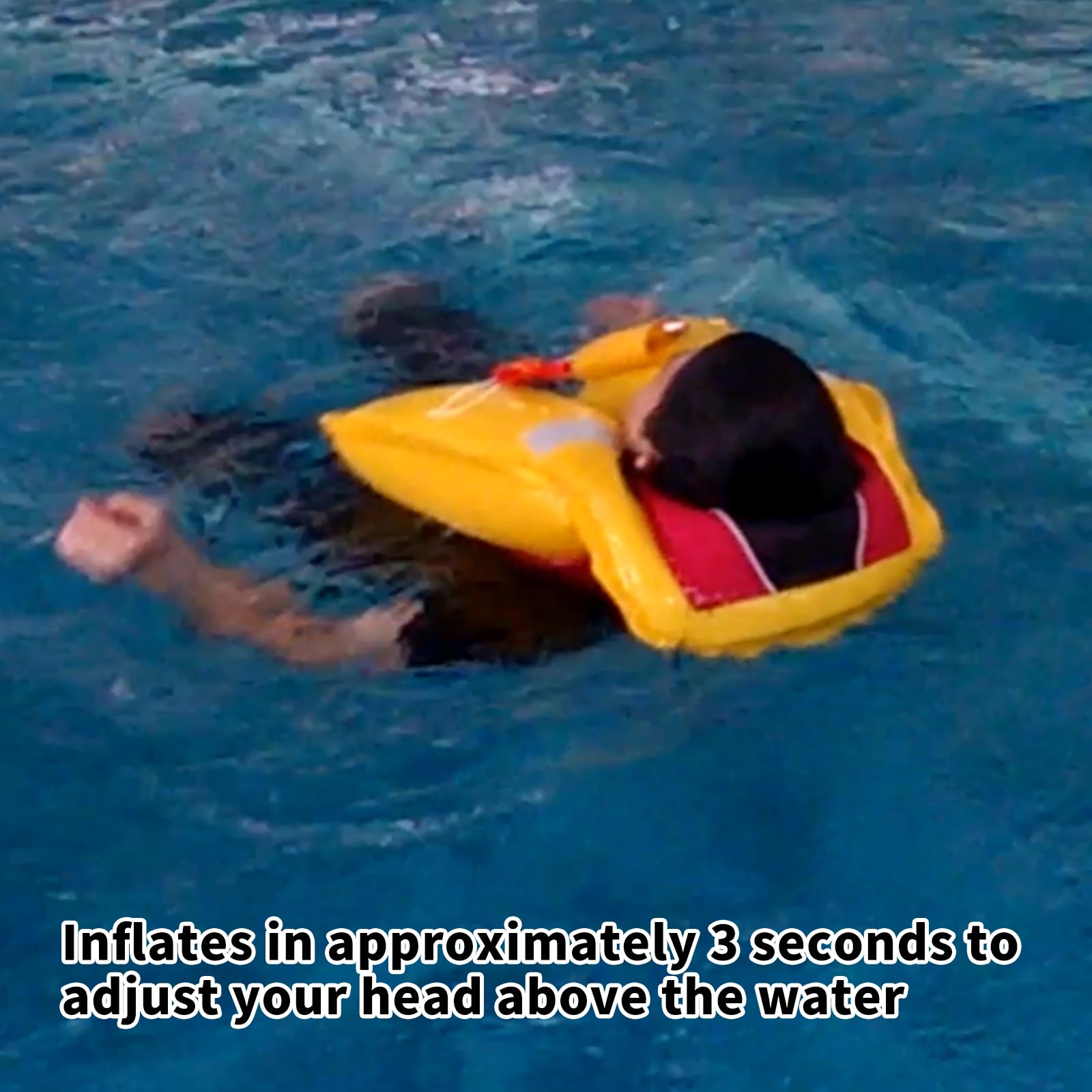 Backup oral inflation tube on blue-725 PFD