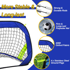 Backyard beach soccer goal with carrying bag