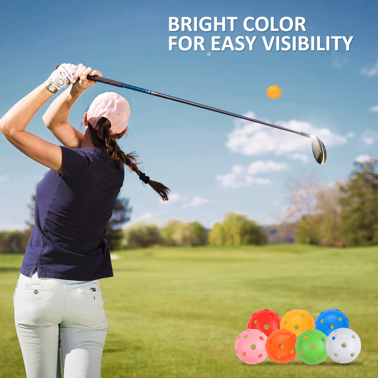 Indoor simulator training with Joyberg practice golf balls