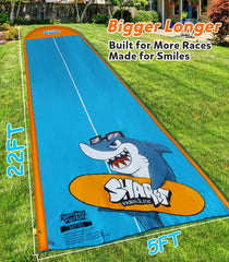 Two inflatable bodyboards included with the slide