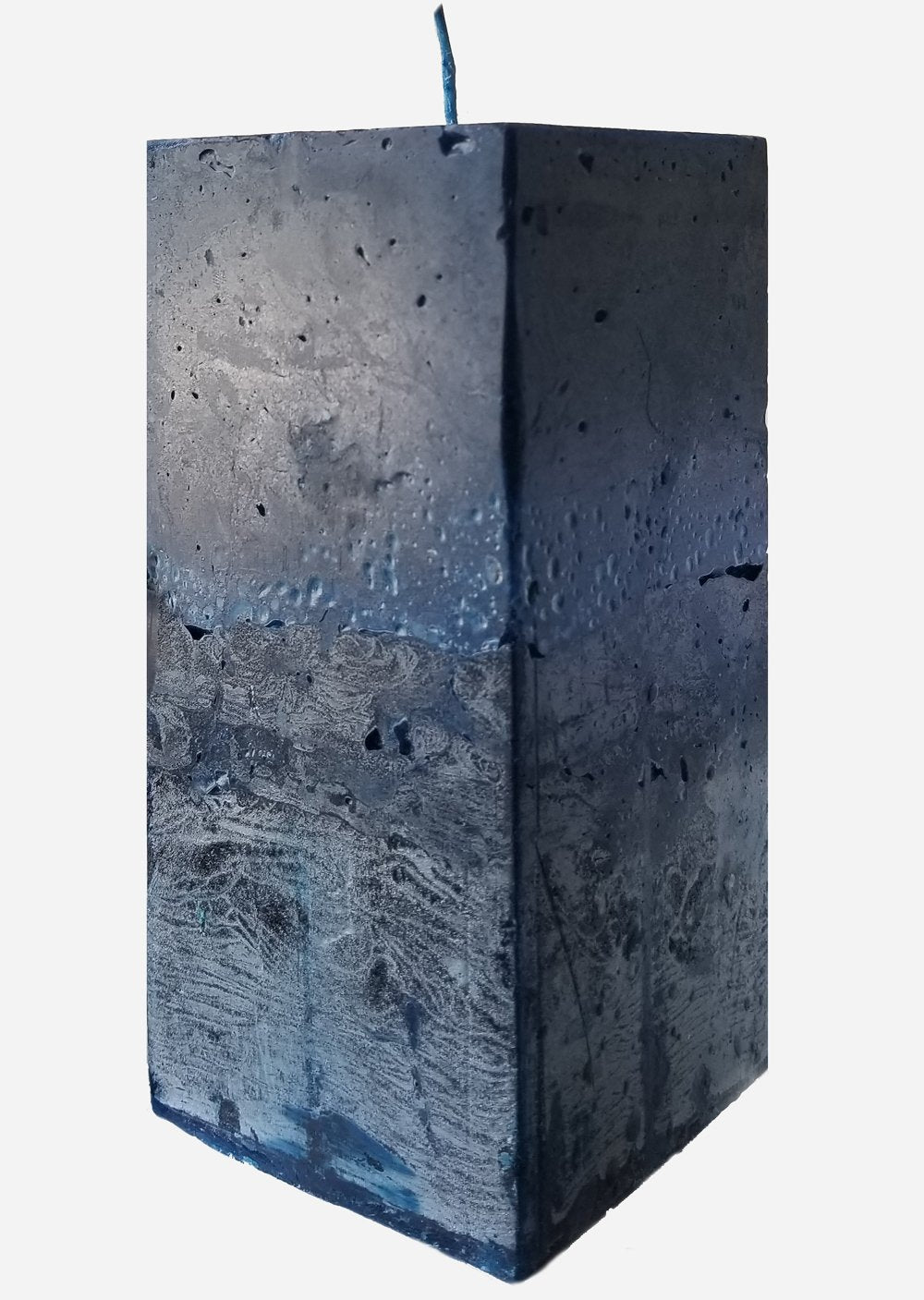 Badan Body Illume dark blue square pillar candle 3x6.5 inches
