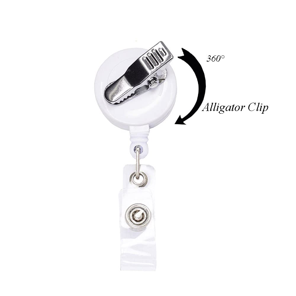 Badge reel with retractable cord clip