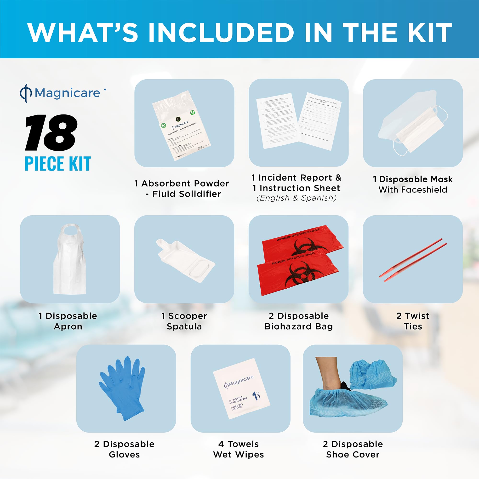 Bag format spill kit packaging option