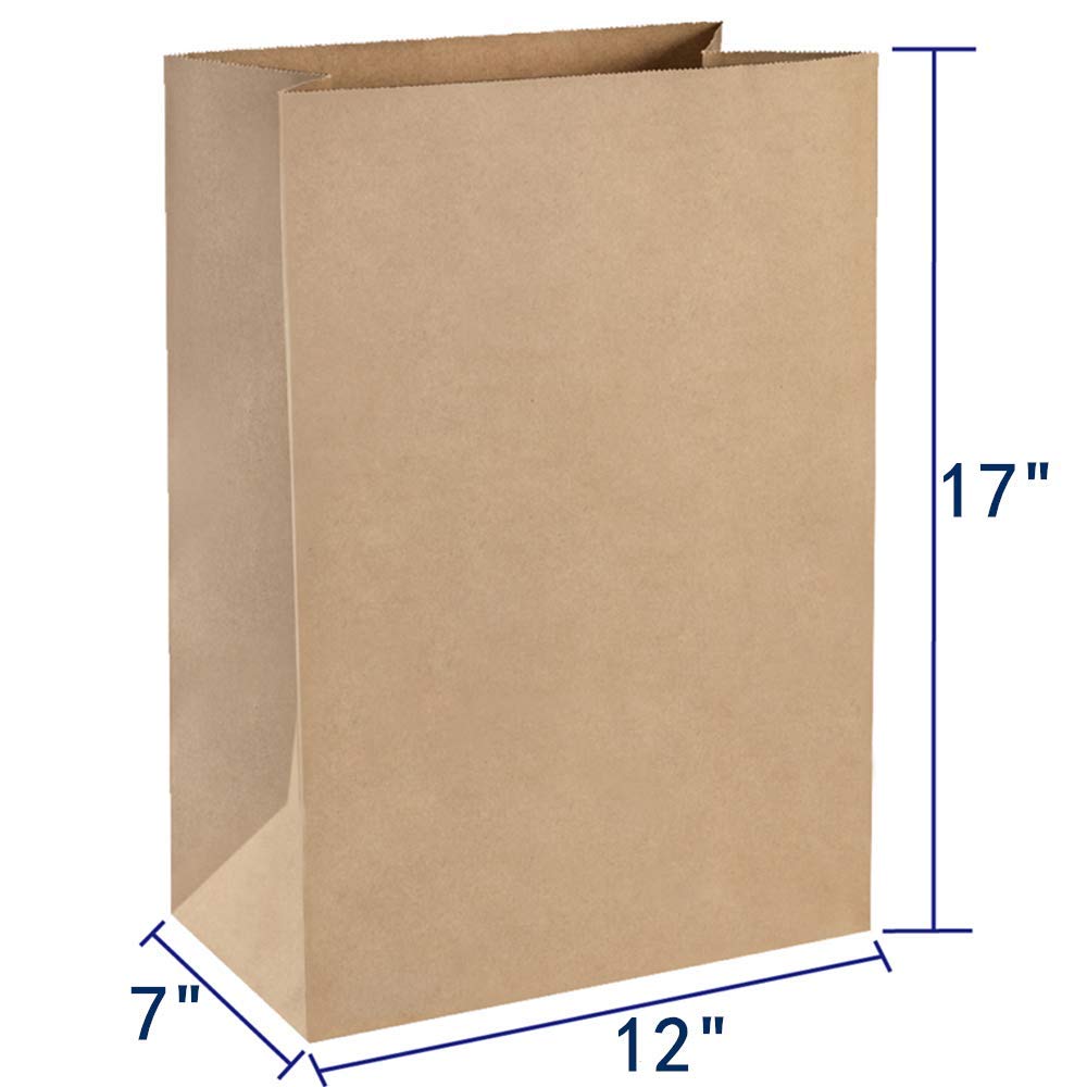 BagDream 60 lbs basis heavy duty kraft paper bags