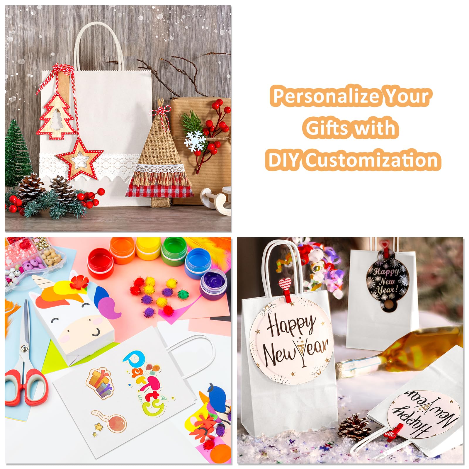 Medium size BagDream gift bags 8x4.25x10.5 inch flat bottom