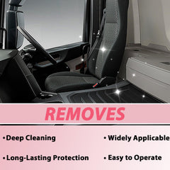 Rubber surface cleaning with BAGISTES car interior cleaner
