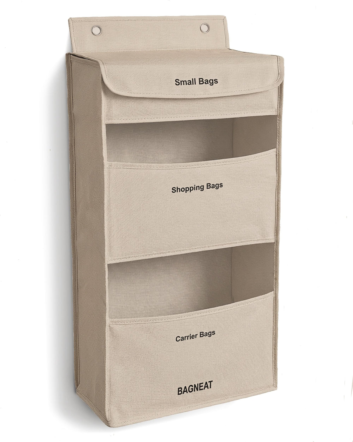 BAGNEAT 3 in 1 plastic bag holder with three compartments