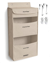 BAGNEAT bag organizer mounted over a door
