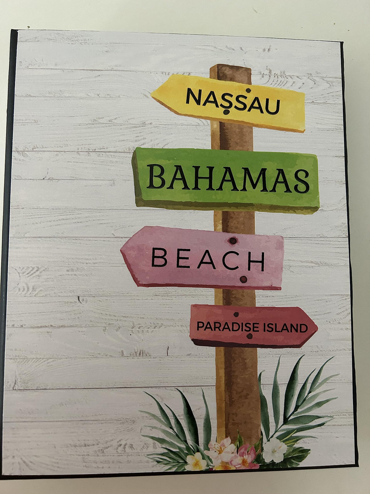 Bahamas Vacation Photo Book front cover 7x9 hard cover