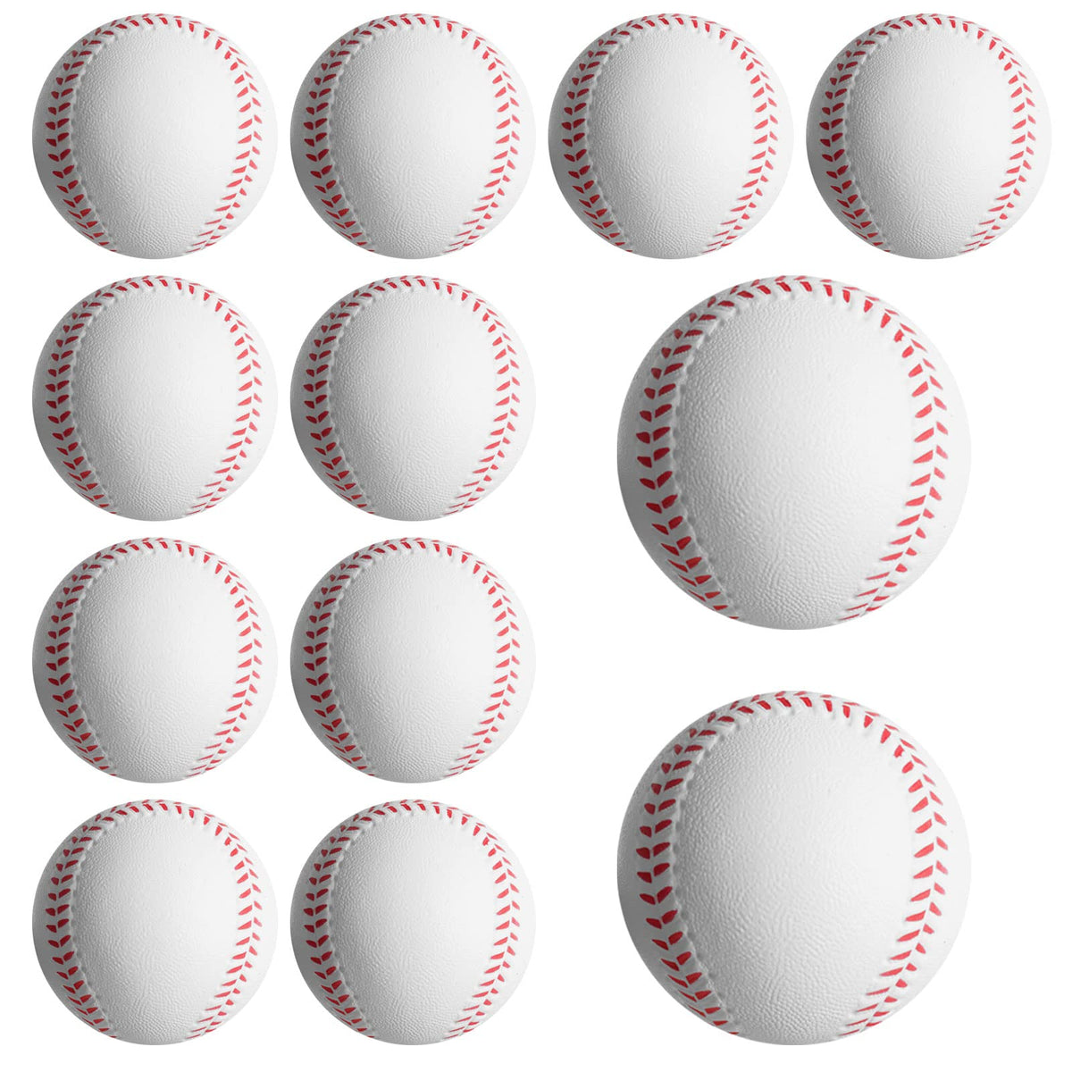 Baisidiwei soft baseballs 12pcs 9inch foam training balls