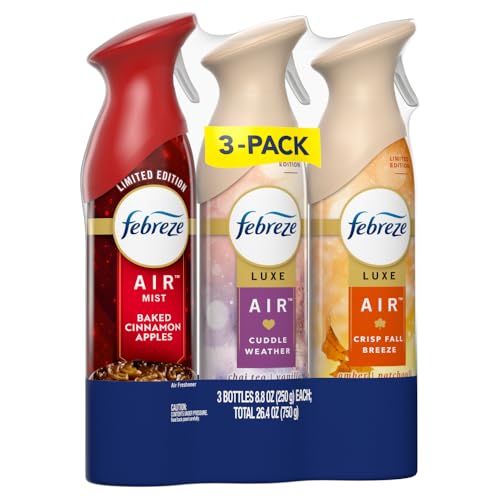 3 count pack of Febreze air freshener sprays