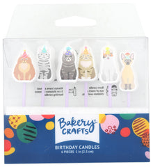 Bakery Crafts cat shaped cake candles 6 pc