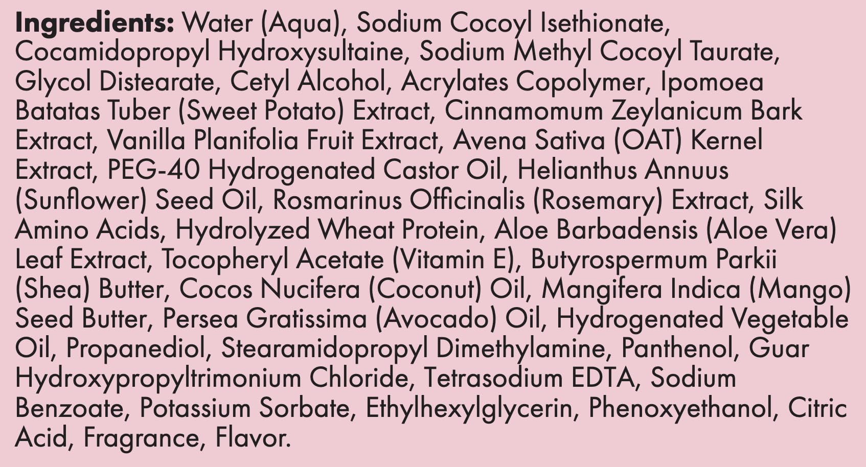 Ethical beauty Donna's Recipe Tabitha Brown shampoo packaging