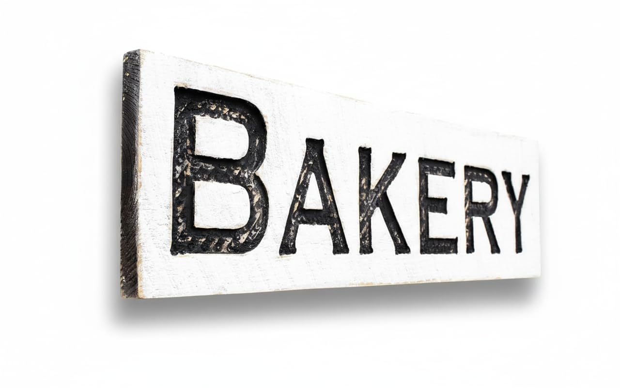 BAKERY Sign Horizontal Americana Signs 40x10 solid wood