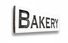 BAKERY Sign Horizontal Americana Signs 40x10 solid wood