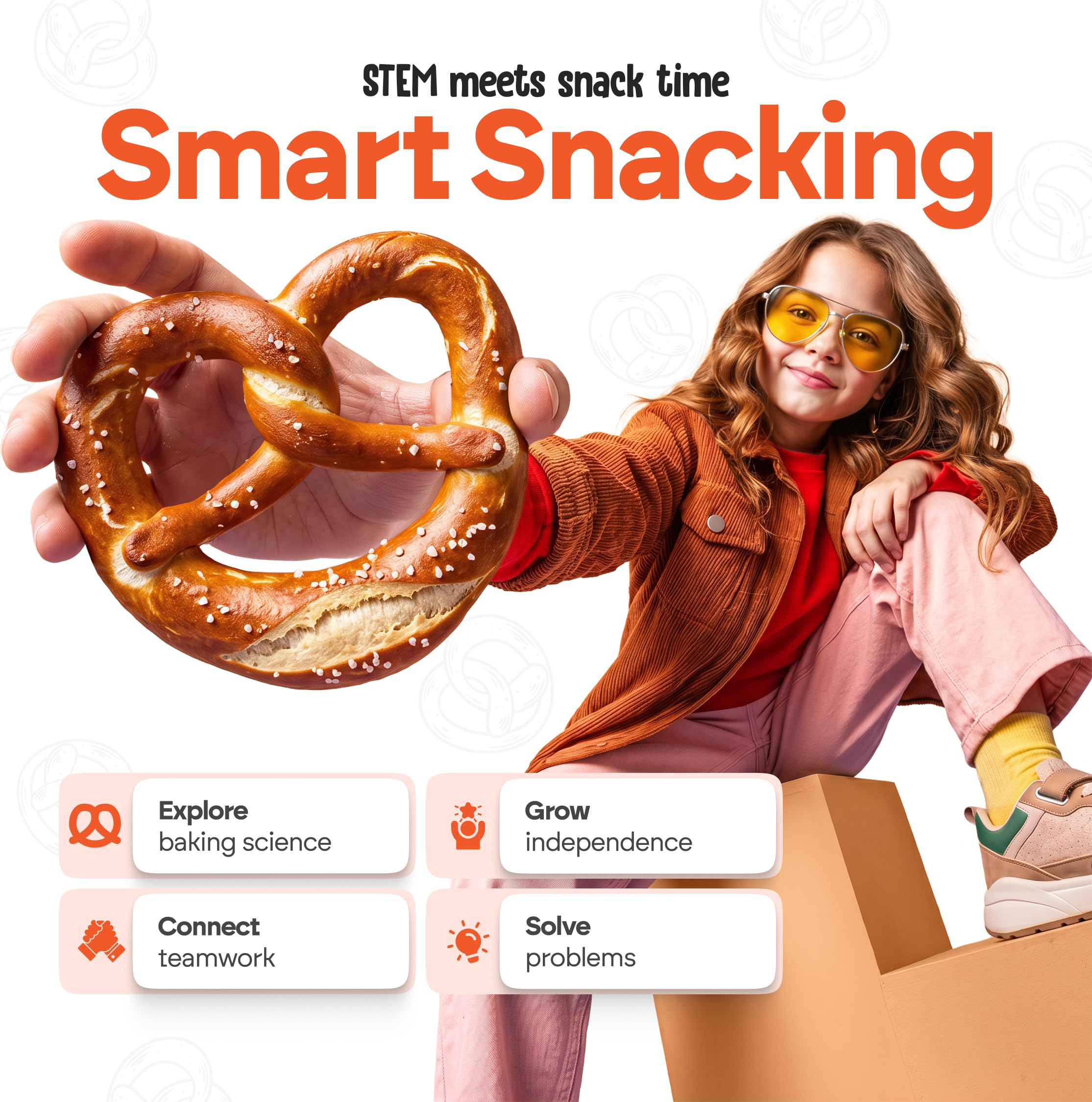 Educational pretzel making activity for ages 5-12+