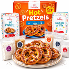 Baketivity pretzel kids baking kit box with pre-measured ingredients
