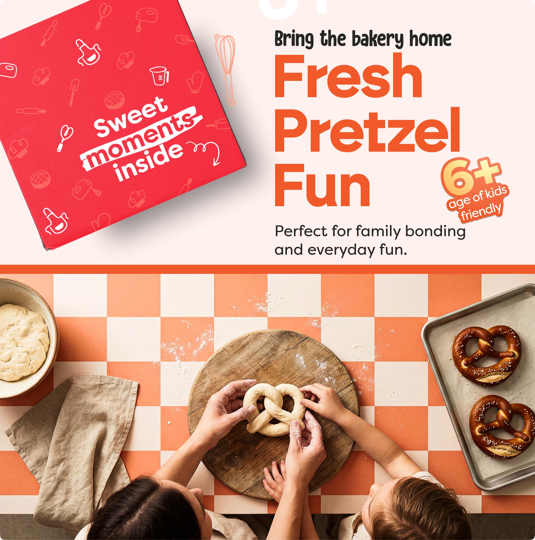 Includes flour yeast salt and shopping list for wet ingredients