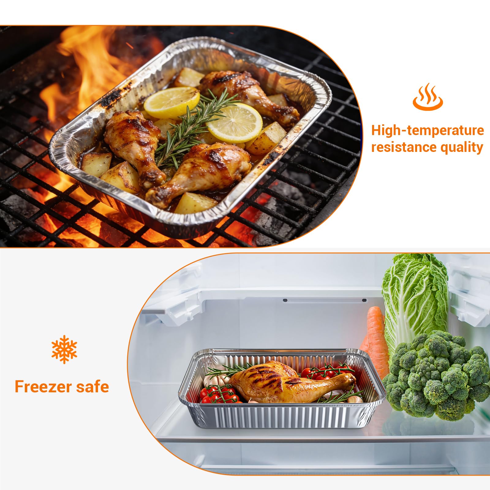 Bakeware foil pans from AACGIN for roasting