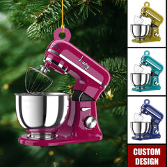 Festive mixer design with Christmas lights ornament