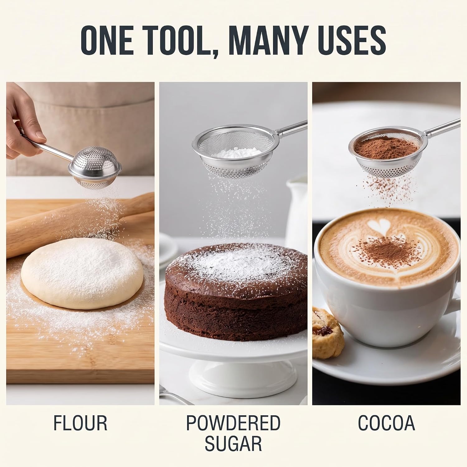Baking tool stainless steel spoon for decorating pastries