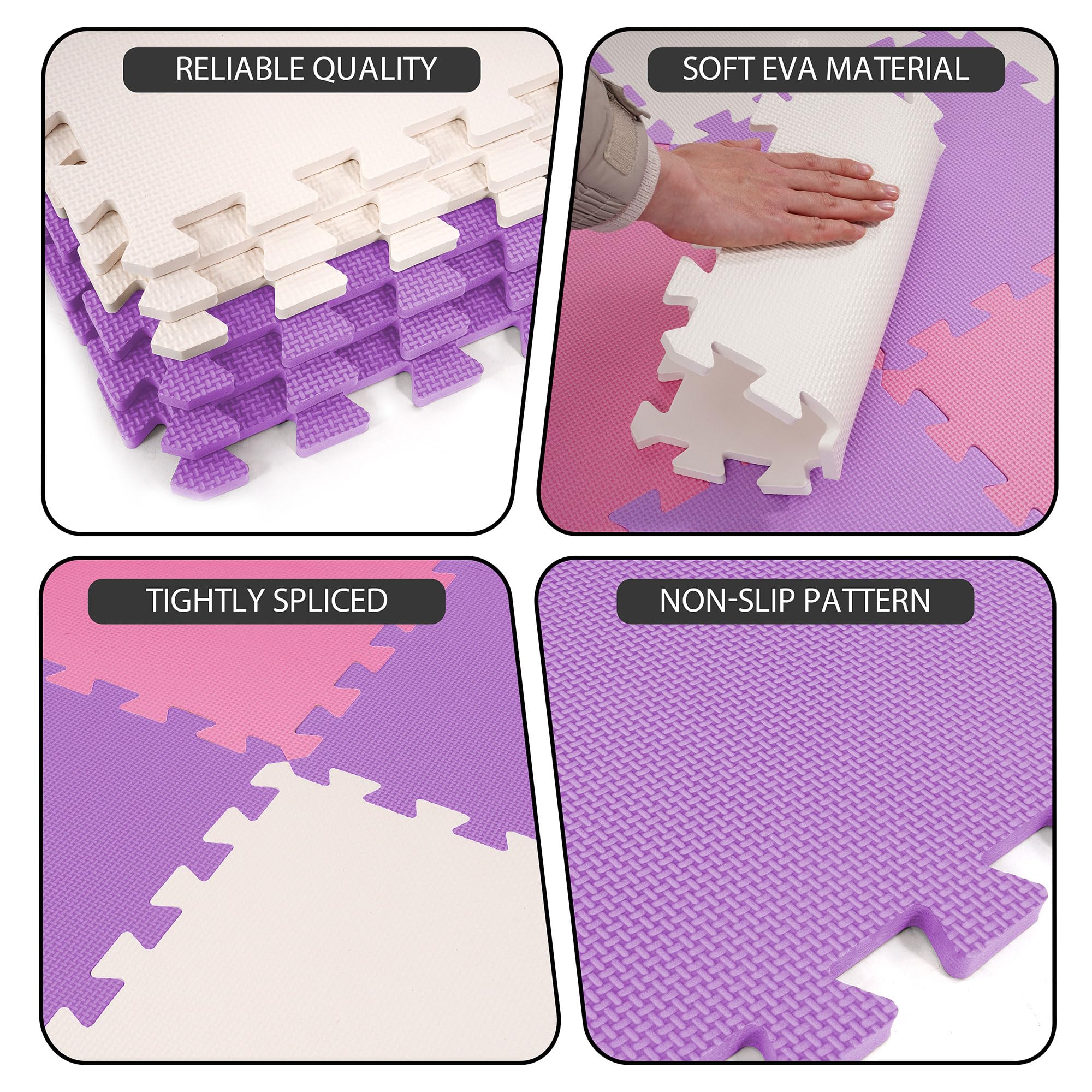 Colorful pink purple beige BalanceFrom tiles