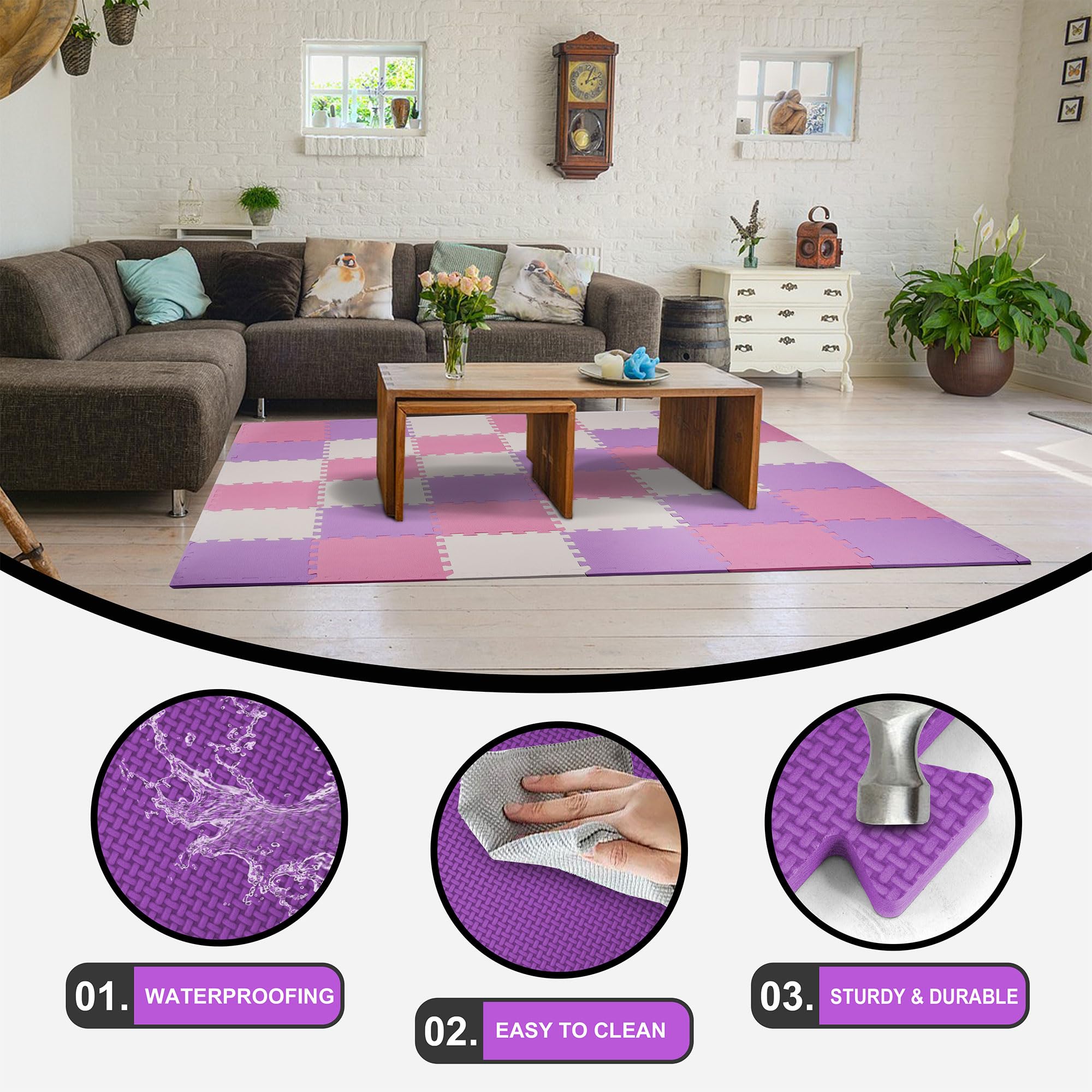 Soft EVA foam tiles lightweight BalanceFrom set