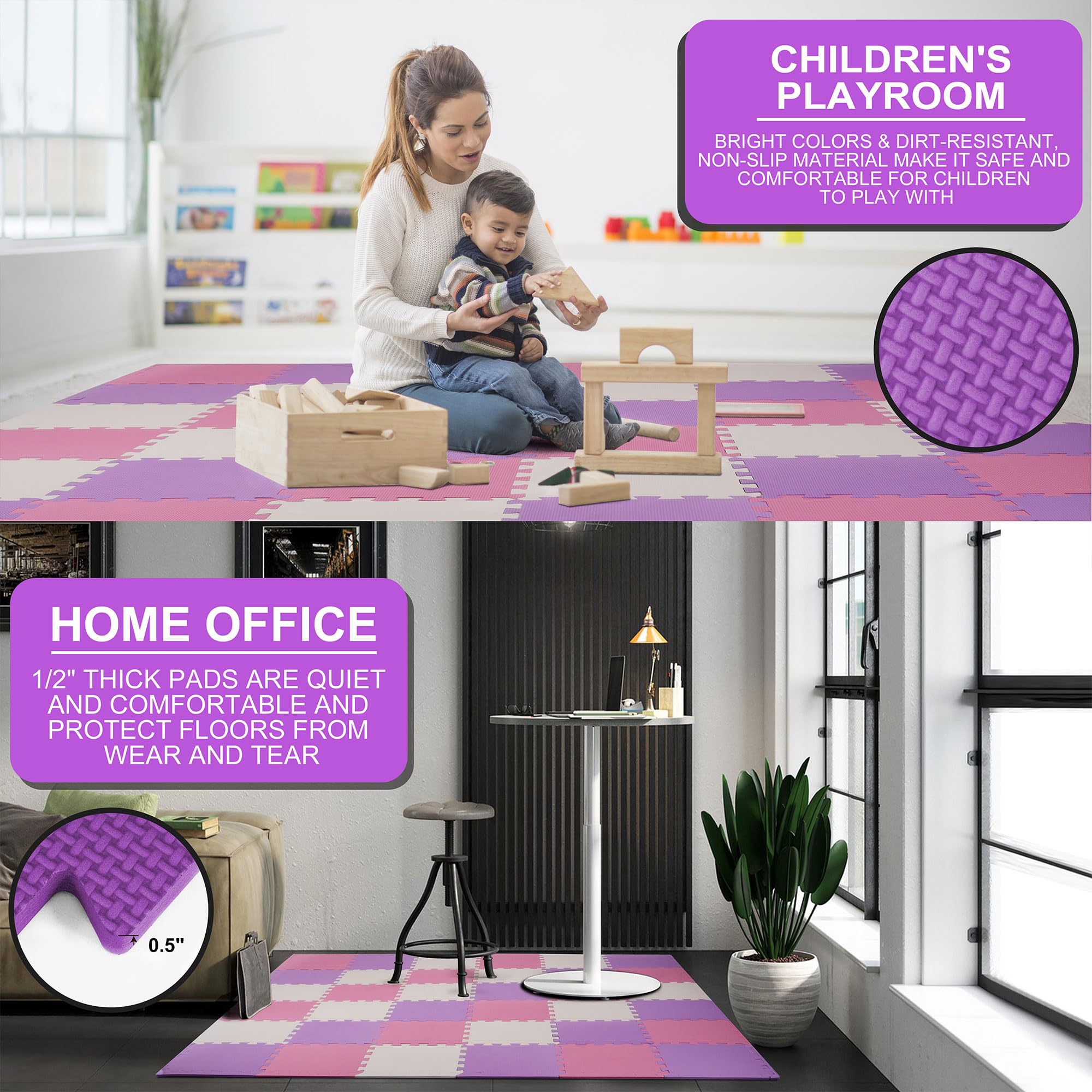 BalanceFrom border edge pieces for seamless mat