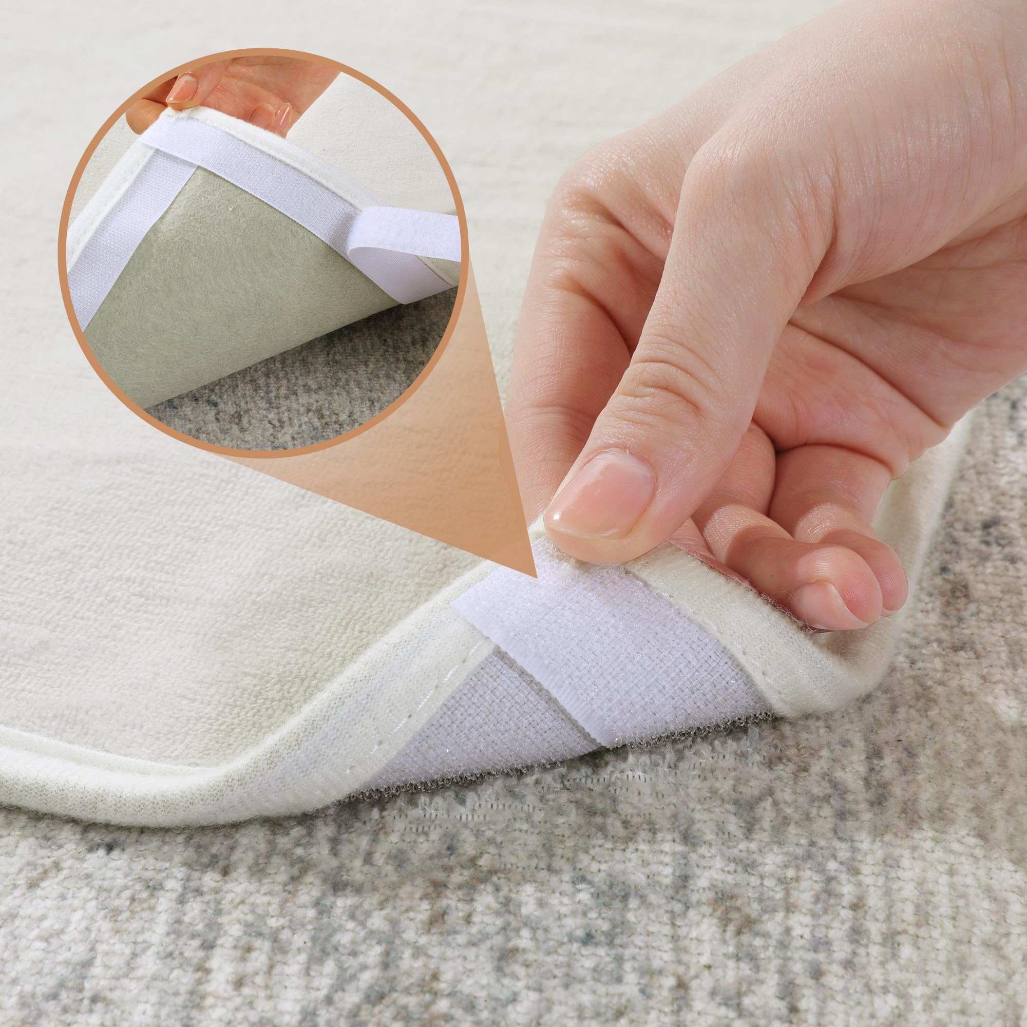 Easy peel and stick installation for loop pile carpeting