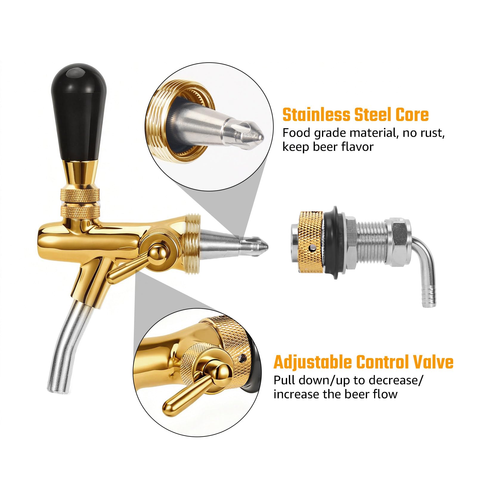 Ball lock quick disconnect for corny keg tap