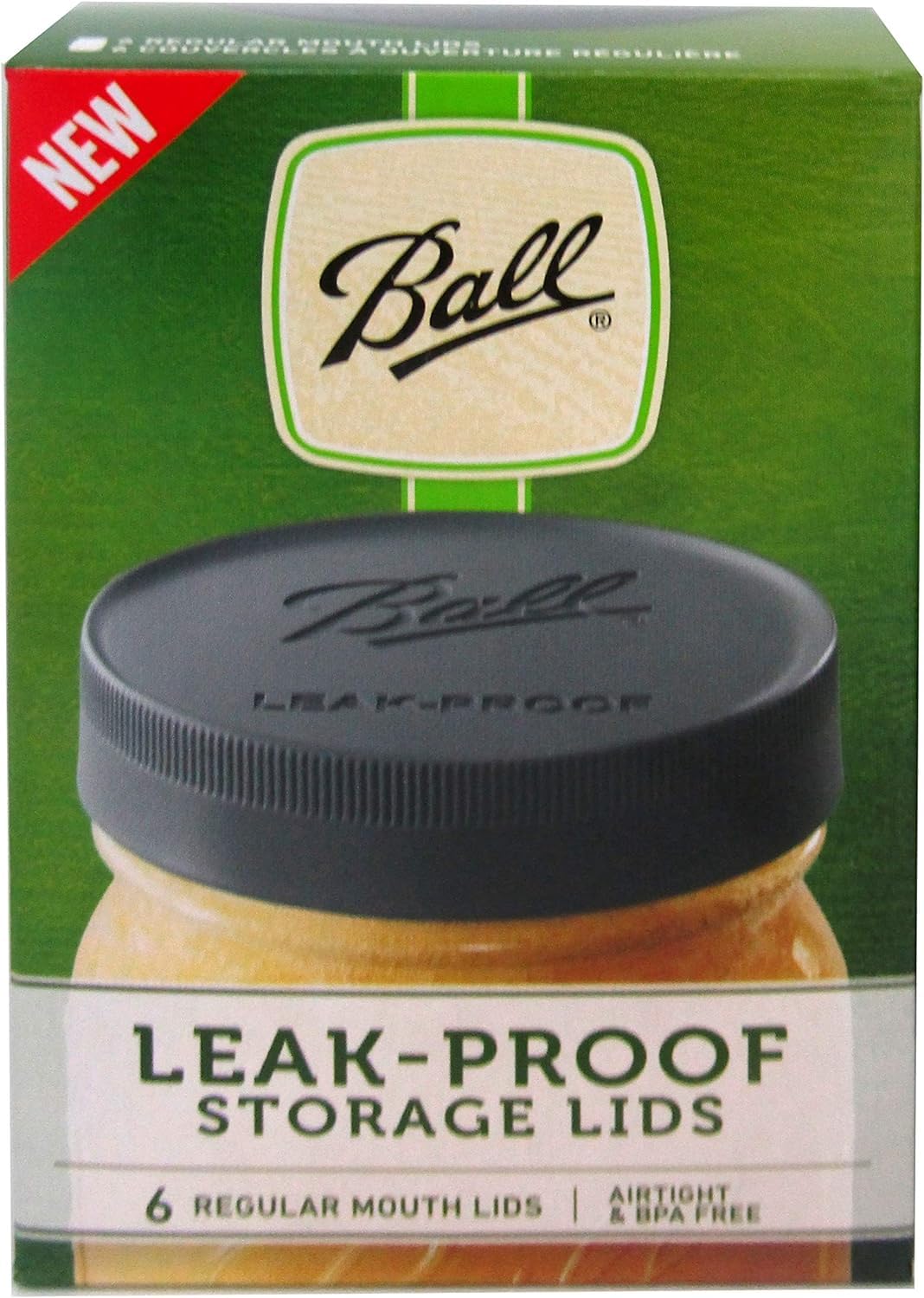 Ball leak-proof plastic lids for glass Mason jars