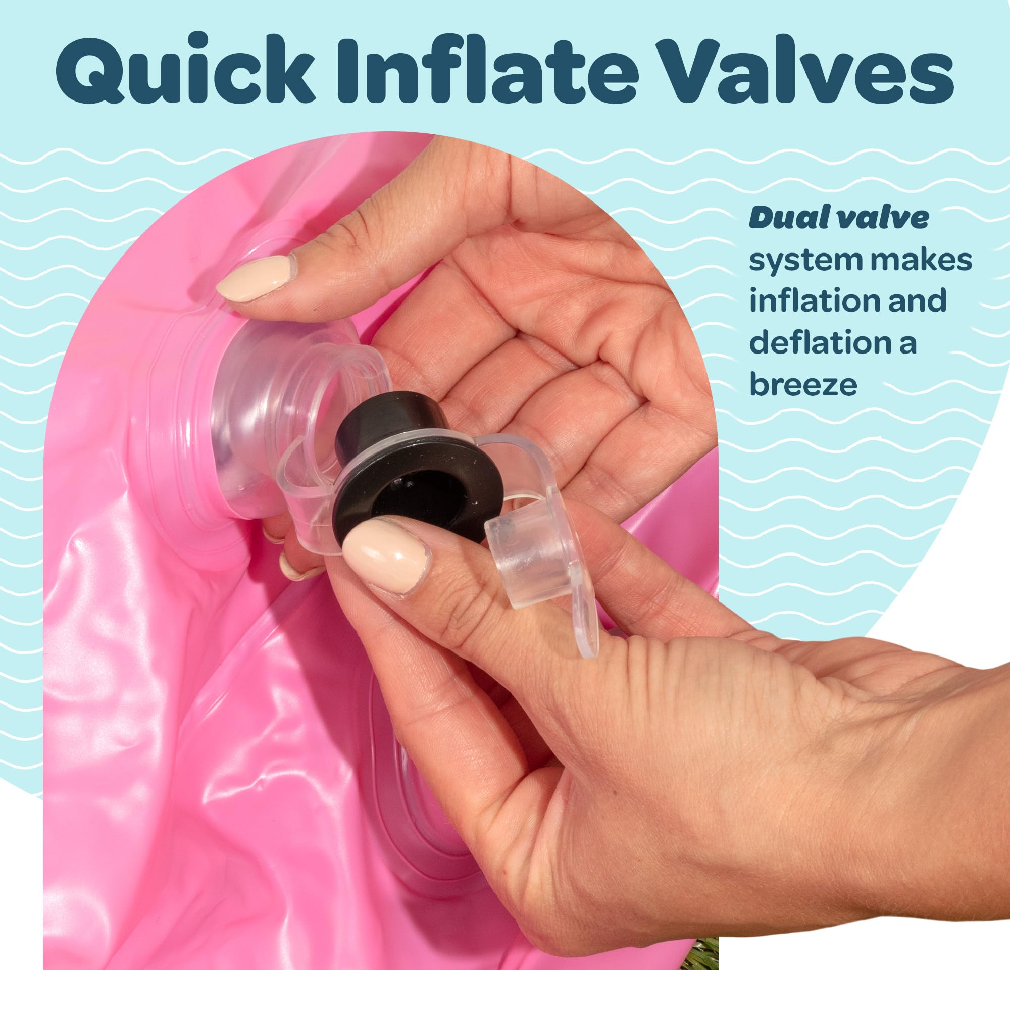 Easy to inflate and flat for travel and storage